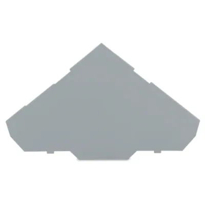 WAGO Abschlußplatte grau 280-319