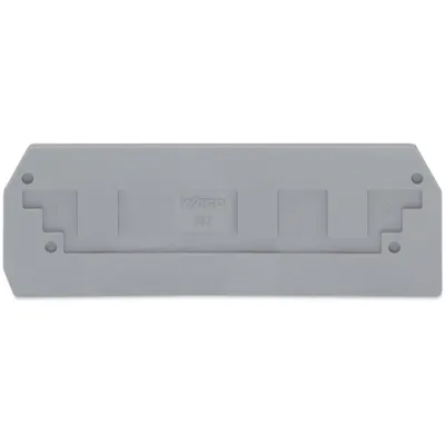 WAGO Abschluss- und Zwischenplatte 282-308 | Klemmen-Zubehör | rastbar | 2,5 mm dick | grau | 100 Stück