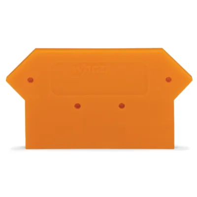 WAGO Abschluss- und Zwischenplatte 284-316 | Klemmendeckel für 2-Leiter-Klemme | 2,5 mm dick | rastbar | grau