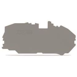 WAGO Abschlussplatte u. Zwischenplatte 1mm grau
