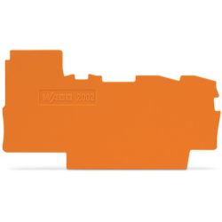 WAGO Abschlussplatte u. Zwischenplatte 2002-7292 für 2,5/4qmm orange 2Leiter