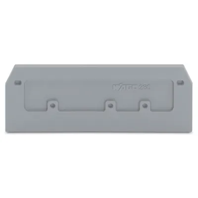 WAGO Abschlussplatte u. Zwischenplatte 280-374 grau