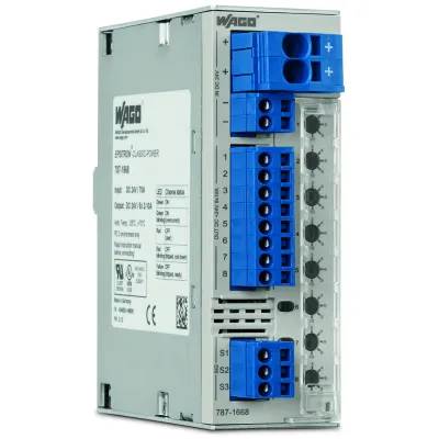 WAGO Elektronischer Schutzschalter 787-1668 | 8-kanalig DC 24V | 2-10A einstellbar | Federzuganschluss