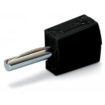 WAGO Bananenstecker 215-311 | 4 mm Stecker | für Buchse 4 mm | 2,5 mm² | 1-polig | schwarz