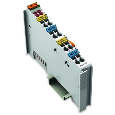WAGO 750-457 Analogeingangsklemme | 4-Kanal | ±10V DC | 12 Bit | Serie 750 | Federzuganschluss | ATEX | IP20 | lichtgrau