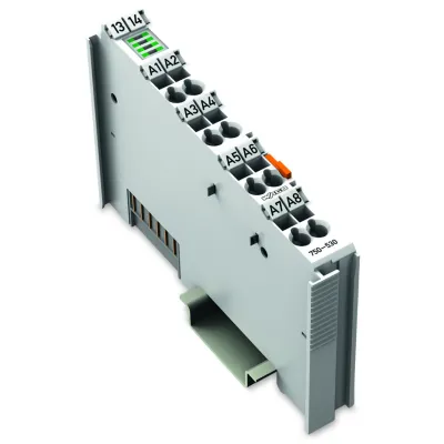 WAGO Digitalausgangsklemme 750-530 | 8-Kanal | 24V DC | 0,5A | IP20 | Federzuganschluss | ATEX | Tragschiene