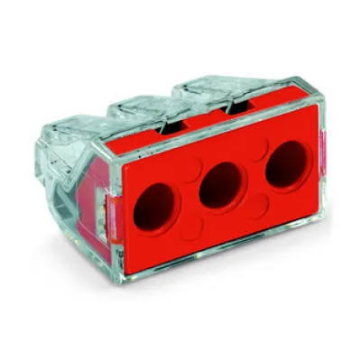 WAGO Verbindungsdosenklemme 773-173 | Steckklemme 3-polig | 2,5–6 mm² | 41A | 400V | transparent