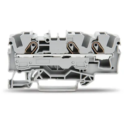 WAGO Durchgangsklemme 3-Leiter 2006-1301 | 0,5-10 mm² | Ex e II geeignet | Push-In Cage Clamp | 41A 800V | grau