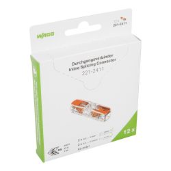 WAGO Durchgangsverbinder 221-2411/995-012 Hebel max. 4qmm transp.