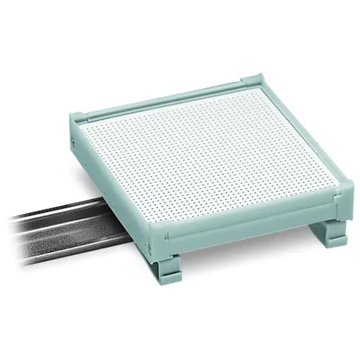 WAGO Seitenabschluss Größe 2 klein 288-621 | Elektronik-Leergehäuse IP20 | 18,7x8,75x85mm | Kunststoff | grau RAL 7042