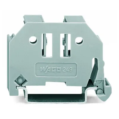 WAGO Endklammer 249-117 | schraublos | Hutschiene TS35 | 10 mm breit | Kunststoff | V0 | grau