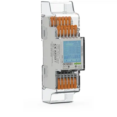 WAGO Energiezähler 879-3040 | 3x230/400V | MID | für Wandleranschluss 1A/5A | Modbus & M-Bus | S0 | 4 Tarife | 35mm