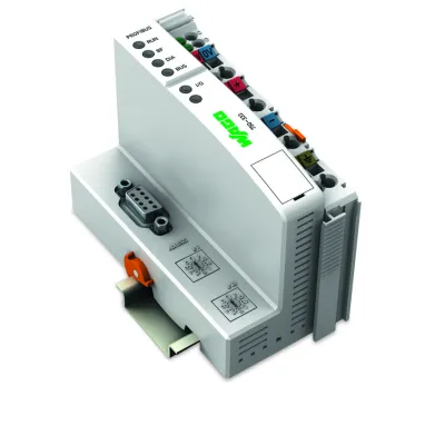 WAGO Feldbuskoppler 750-333 PROFIBUS DP/V1 | 12 MBd | integrierte Stromversorgung | IP20 | ATEX 3G/3D | lichtgrau