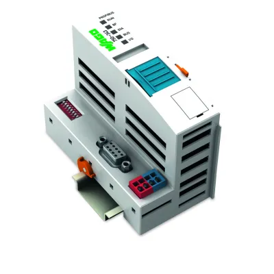 WAGO Feldbuskoppler 750-343 | PROFIBUS DP ECO | 12 MBd | integrierte Stromversorgung | 24V DC | RS-485 | IP20