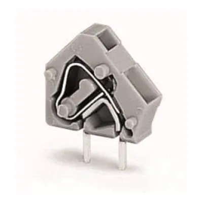 WAGO Leiterplattenklemme 236-744 | Einzelklemme 1-polig | CAGE CLAMP | 2,5 mm² | 5 mm Raster | Federzug | lötbar | blau