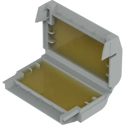 WAGO Gelbox 207-1333 | Verbindungsmuffe für Aderleitungen 0,2-4mm² | IPX8 | Größe 3 | ohne Klemmen | grau