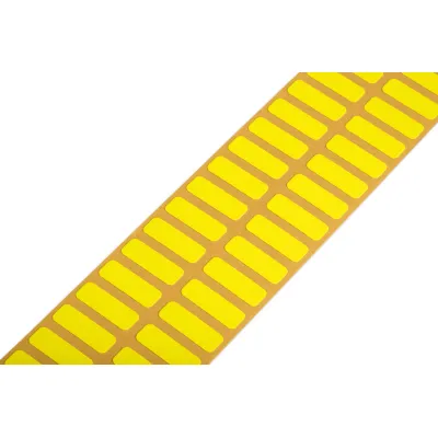 WAGO Gewebeetiketten 210-811/000-002 | selbstklebend | permanent haftend | 7 x 20 mm | 3000 Stück/Rolle | gelb