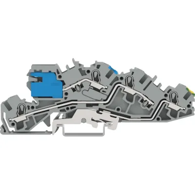 WAGO Installations-Etagenklemme 2005-7641 | TOPJOB S | 0,5-6mm² | 36A | N-Trennschlitten | Hutschiene | grau