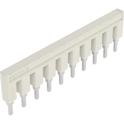 WAGO Kammbrücker 2004-410 | Querverbinder 10-fach | steckbar isoliert | 32A 800V | Rastermaß 6,2mm | lichtgrau