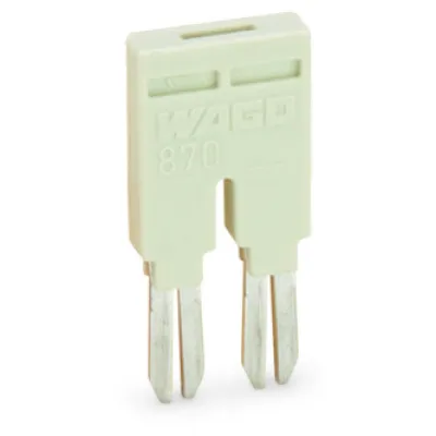 WAGO Kammbrücker 870-402 | Querverbinder 2-fach steckbar isoliert | 18A | 440V | 5mm Raster | lichtgrau