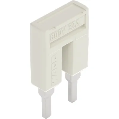 WAGO Kammbrücker 2004-402 | Querverbinder 2-fach steckbar | 32A 800V | isoliert | mit Berührungsschutz | grau