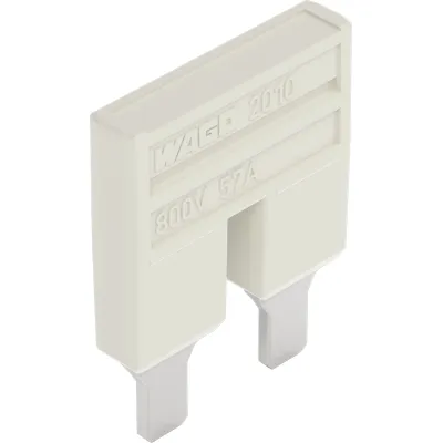 WAGO Kammbrücker 2010-402 | Querverbinder 2-fach | 57A | 800V | isoliert | steckbar | Berührungsschutz | lichtgrau