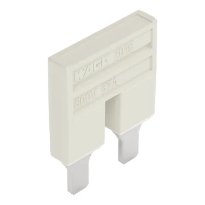 WAGO Kammbrücker 2010-402 | Querverbinder 2-fach | 57A | 800V | isoliert | steckbar | Berührungsschutz | lichtgrau