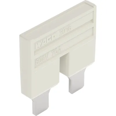WAGO Kammbrücker 2016-402 | Querverbinder 2-fach steckbar | 76A | 800V | isoliert | Berührungsschutz | lichtgrau