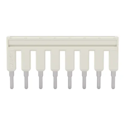 WAGO Kammbrücker 2002-408 | Querverbinder 8-fach steckbar isoliert | 25A | 800V | mit Berührungsschutz | grau