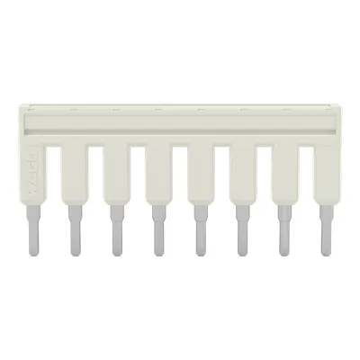 WAGO Kammbrücker 2002-408 | Querverbinder 8-fach steckbar isoliert | 25A | 800V | mit Berührungsschutz | grau