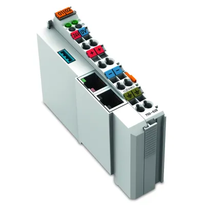 WAGO Kopplerklemme 750-628 | Busverlängerung Modul | 24V DC | Potentialtrennung | Federzuganschluss | IP20 | lichtgrau