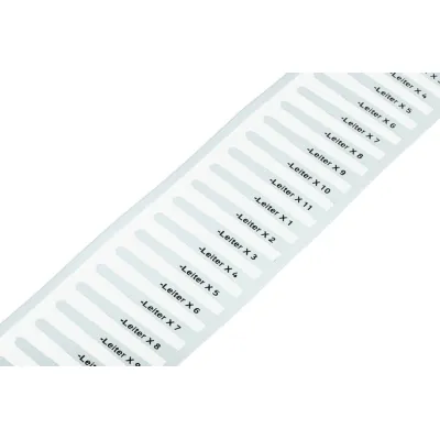 WAGO Leitermarkierer 211-821 | Kennzeichnungsmaterial für Tüllen & Smart Printer | 23x4mm | 2500 St/Rolle | weiß