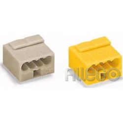 Wago Micro Dosenklemme 4x 0,6-0,8mm 243-504 gelb Wago Micro Dosenklemme 4x 0,6-0