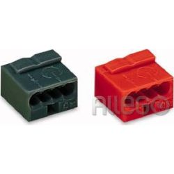 Wago Micro Dosenklemme 4x 0,6-0,8mm 243-804 rot Wago Micro Dosenklemme 4x 0,6-0,