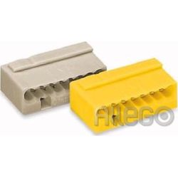 Wago Micro Dosenklemme 8x 0,6-0,8mm 243-508 gelb Wago Micro Dosenklemme 8x 0,6-0