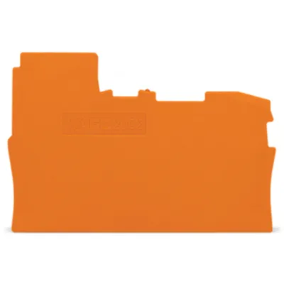 WAGO Abschluss- und Zwischenplatte 2002-7192 | 0,8 mm | rastbar | V0 | Serie 2002 | für N-Trennklemmen | orange