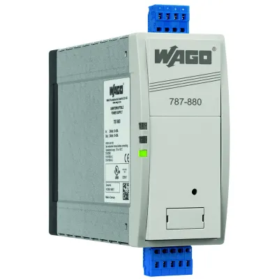 WAGO Kapazitives Puffermodul 787-880 | 24V DC | 10A | Pufferzeit 0,06–7,2s | Hutschiene | Federzug | IP20