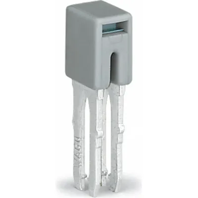 WAGO Querverbinder 280-402 | Querbrücker für Reihenklemme | 24A | 800V | 2-polig | steckbar | isoliert | grau