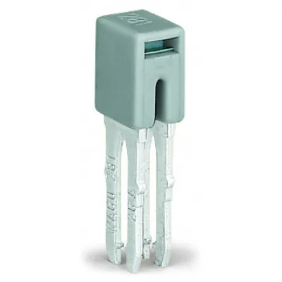 WAGO Querverbinder 281-402 | Brücker für Reihenklemme 2-polig | 32A | 800V | steckbar | isoliert | grau