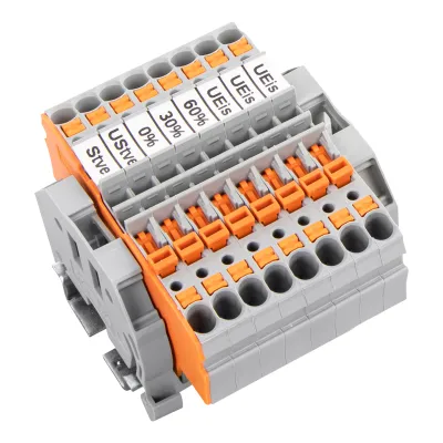 WAGO Relaisklemmenleiste 821-508 | 16A | 400V | EWE-Netz gemäß §14a EnWG | Federzuganschluss | Hutschiene TH35 | grau