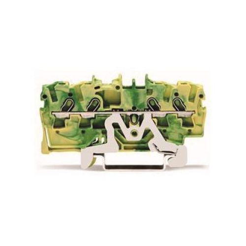 Bild: WAGO Schutzleiterklemme 4-Leiter, TS 35 2001-1407