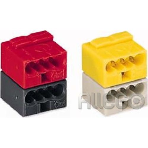 Bild: Wago Steckverbinder für EIB-Busankoppler 243-211 4x 0,6-0,8mm dunkelgrau/rot Wag