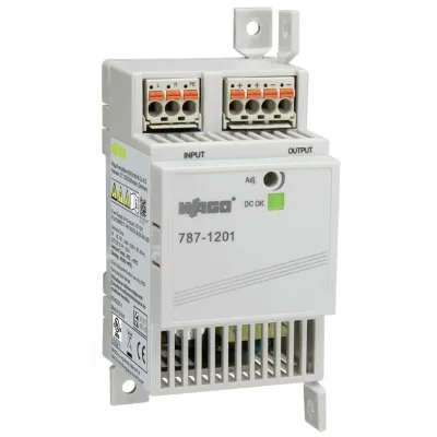 WAGO Stromversorgung 787-1201 | Hutschienen-Netzteil | 12V DC 2,5A | 1-phasig | Ausgang einstellbar | 30W | IP20