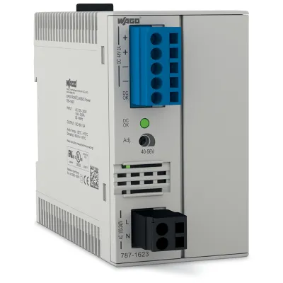 WAGO Stromversorgung 787-1623 | Schaltnetzteil 48V 2A | 96W | einphasig | 40-56V einstellbar | Hutschiene | IP20
