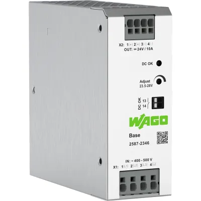 WAGO Stromversorgung 2587-2346 | 3-phasig | 24V DC | 10A | 240W | Tragschiene | IP20 | Federzuganschluss