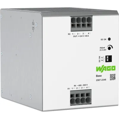 WAGO Stromversorgung 2587-2348 | 3-phasig | 24 V DC | 40 A | 960 W | 340-550 V AC | Primär getaktet | IP20 | Tragschiene