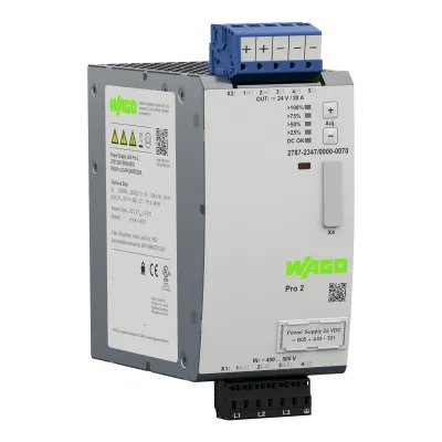 WAGO Stromversorgung 2787-2347/000-070 | DC 24 V 20 A | Pro 2 Serie | 3-phasig | 480 W | TopBoost | PowerBoost | IP20