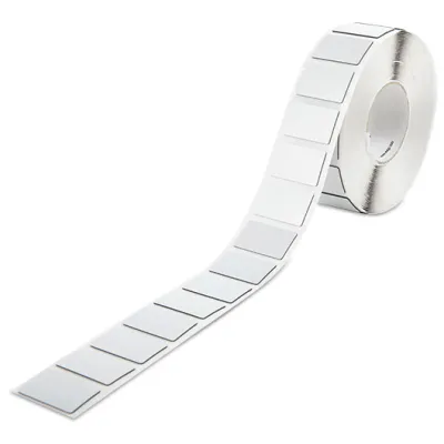 WAGO Tasterschild 210-836 | selbstklebend | ohne Beschriftung | 27x17,5 mm | halogenfrei | für Rahmen | silber