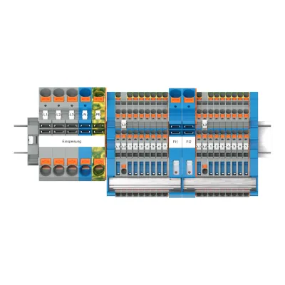 WAGO Hauptverteiler-Set FI 821-109 | TOPJOB S | Reihenklemmen-Set Hutschiene TH35 | 16x Installationsklemme
