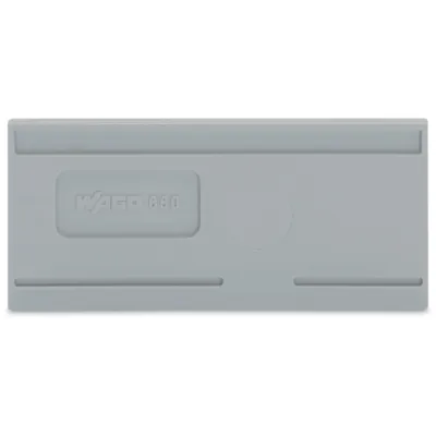 WAGO Trennwand 880-326 | 2 mm dick | rastbar | UL 94 V0 | überstehend | grau